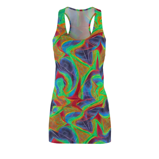 Afterglow Labyrinth on a Racerback Dress