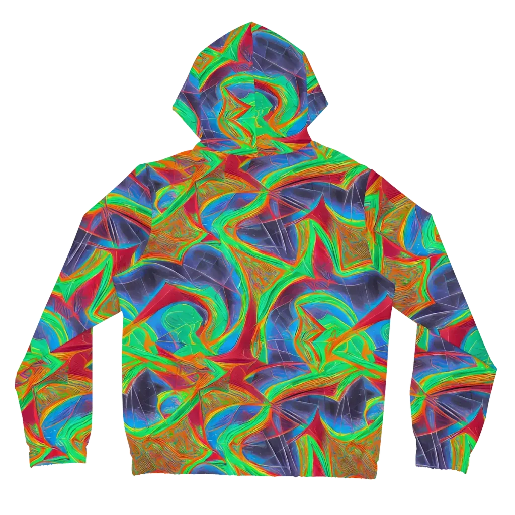 Afterglow Labyrinth on Women's Full-Zip Hoodie — Back