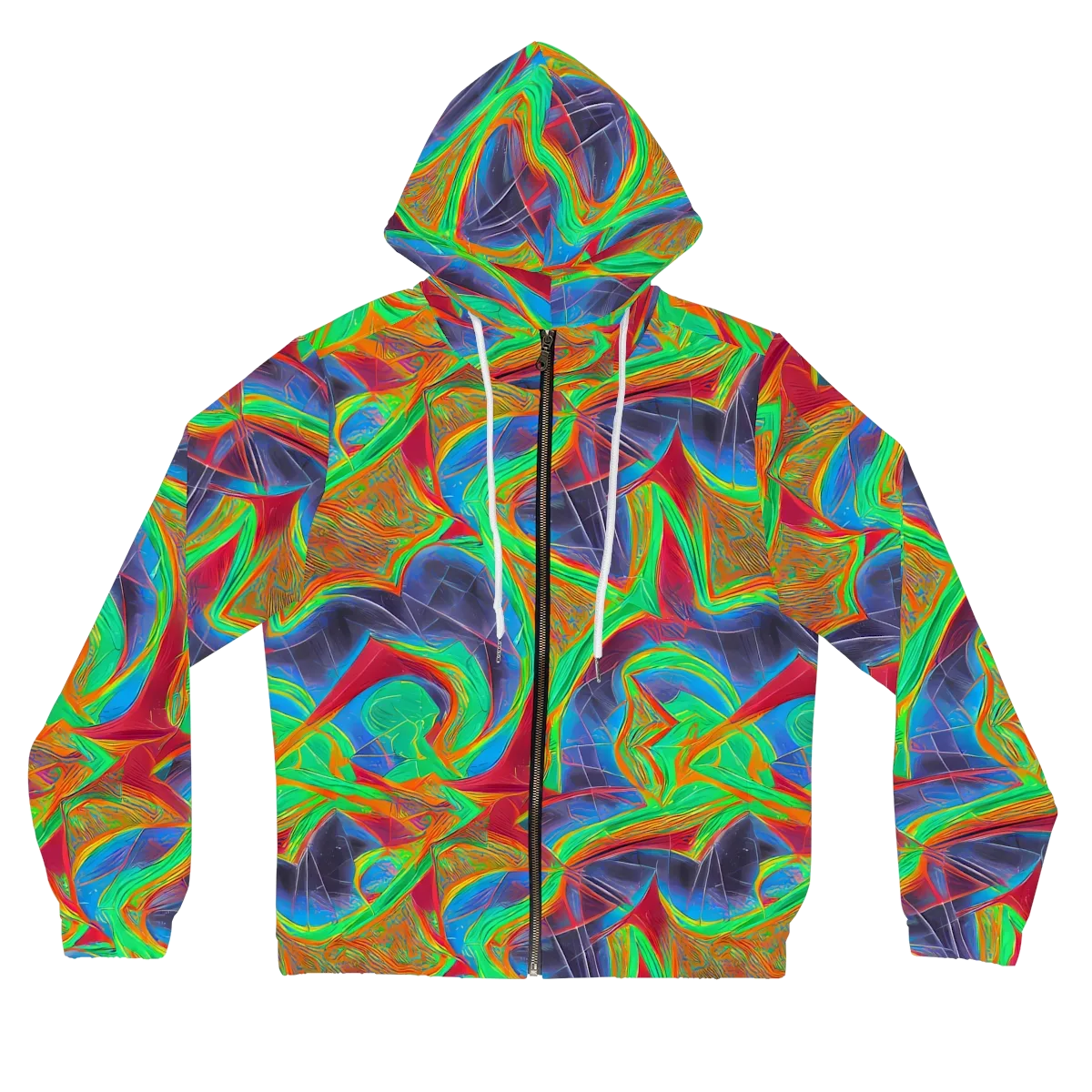 Afterglow Labyrinth on Women's Full-Zip Hoodie — Front