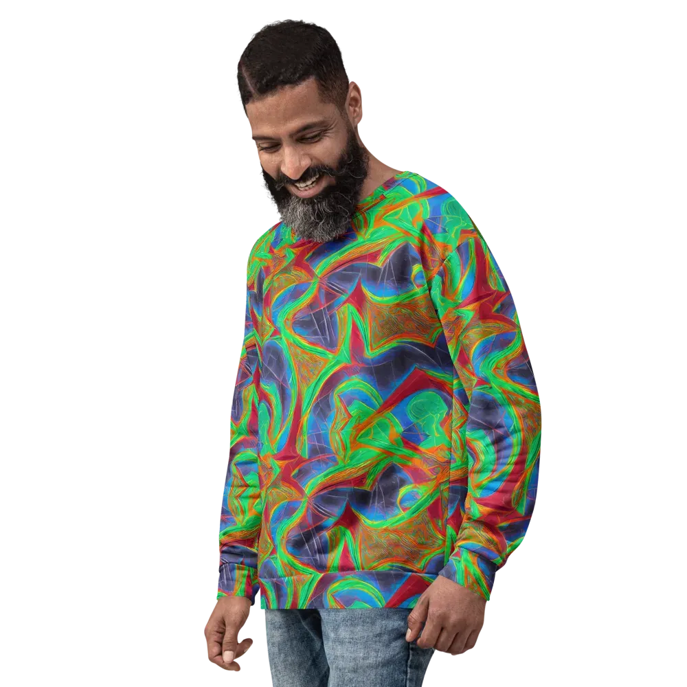 Afterglow Labyrinth on Sweatshirt — Left Front