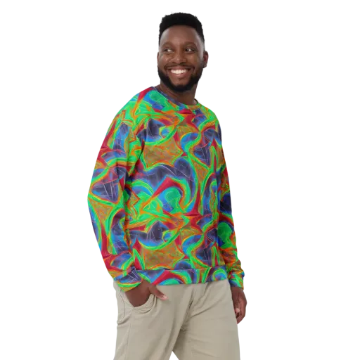 Afterglow Labyrinth on a Sweatshirt
