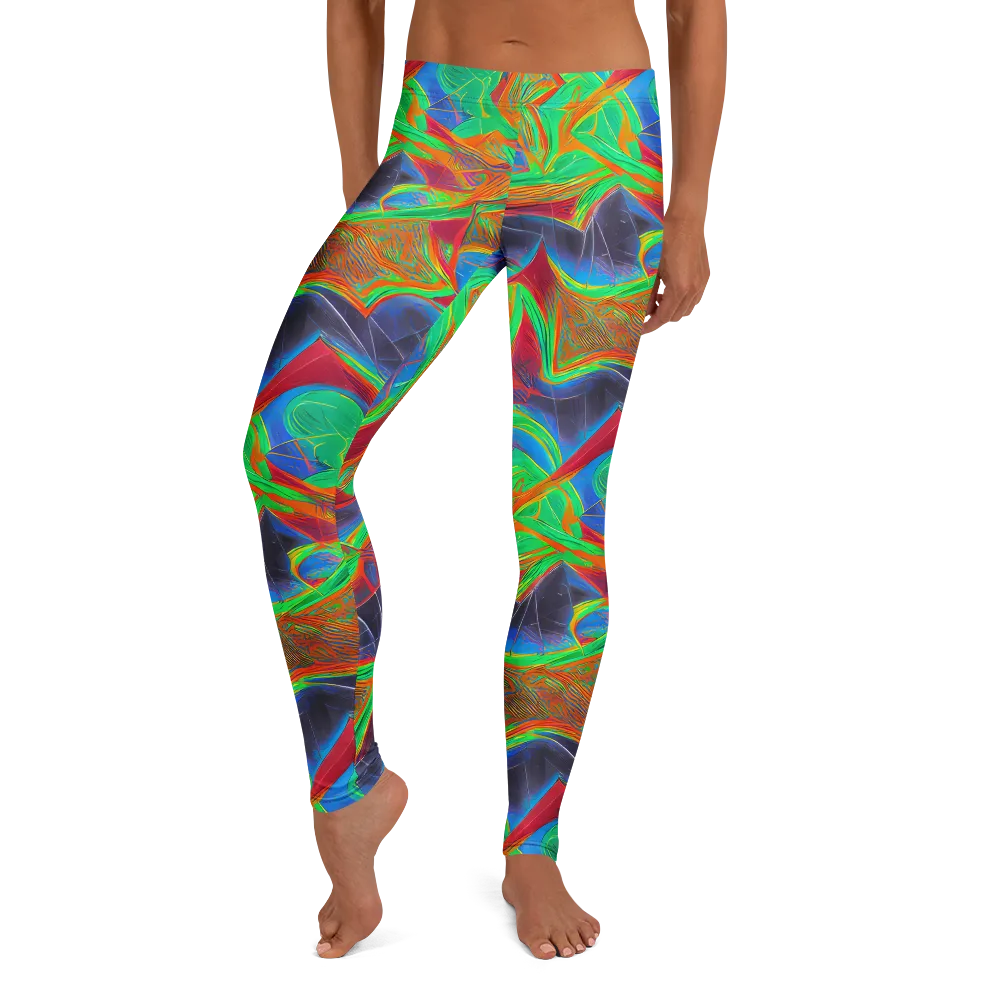 Afterglow Labyrinth on Leggings — Front
