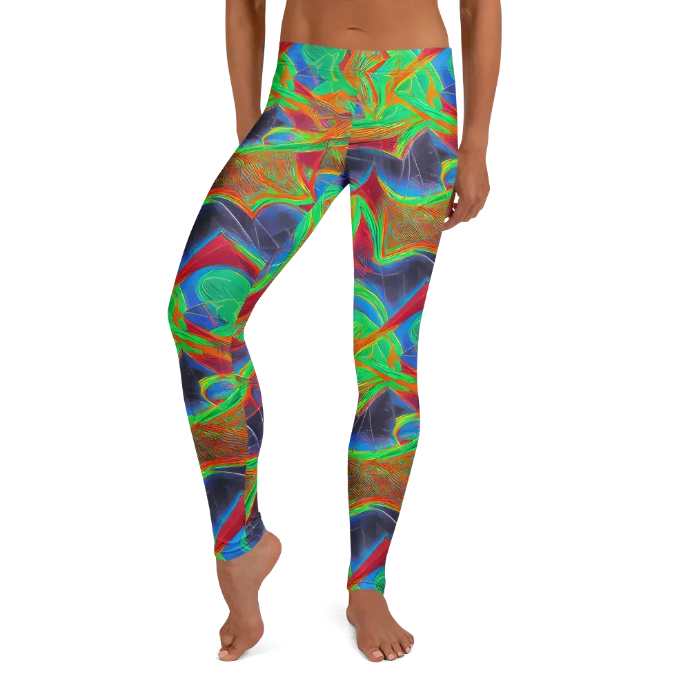 Afterglow Labyrinth on Leggings — Front