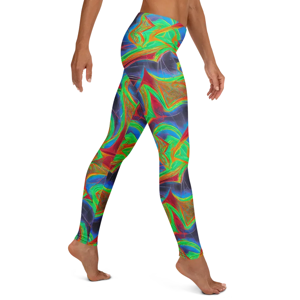Afterglow Labyrinth on Leggings — Right