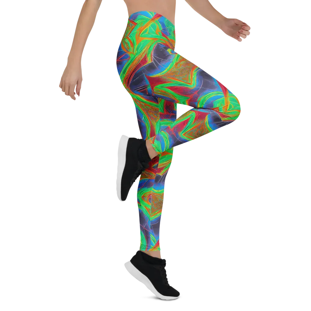 Afterglow Labyrinth on Leggings — Right