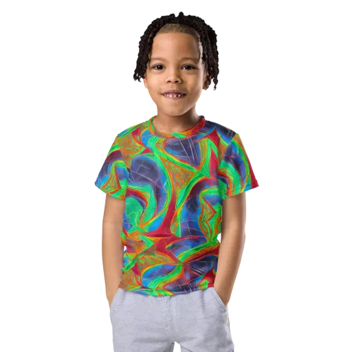 Afterglow Labyrinth on a Kids Crew Neck T-Shirt