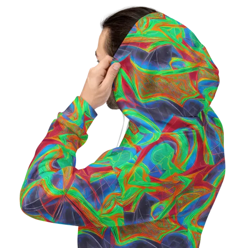Afterglow Labyrinth on a Hoodie
