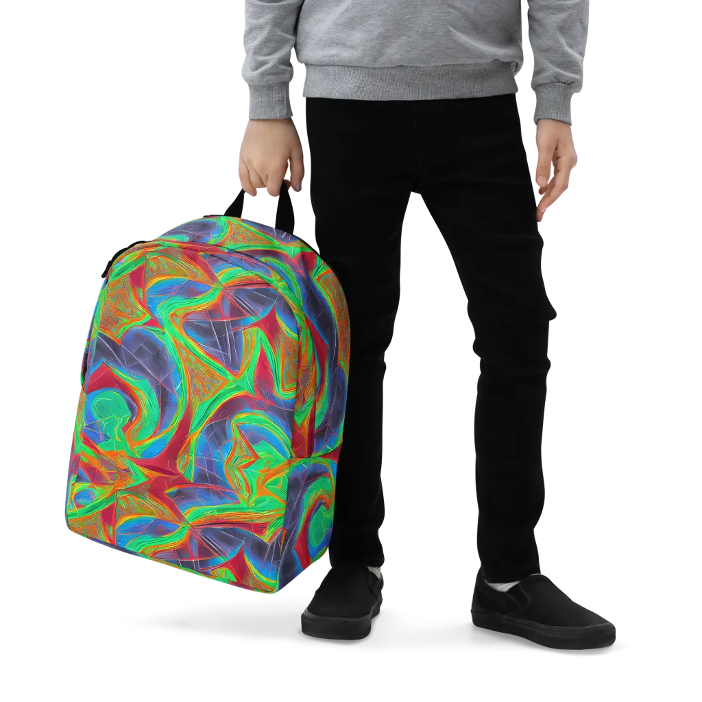 Afterglow Labyrinth on Minimalist Backpack — Zoomed-in