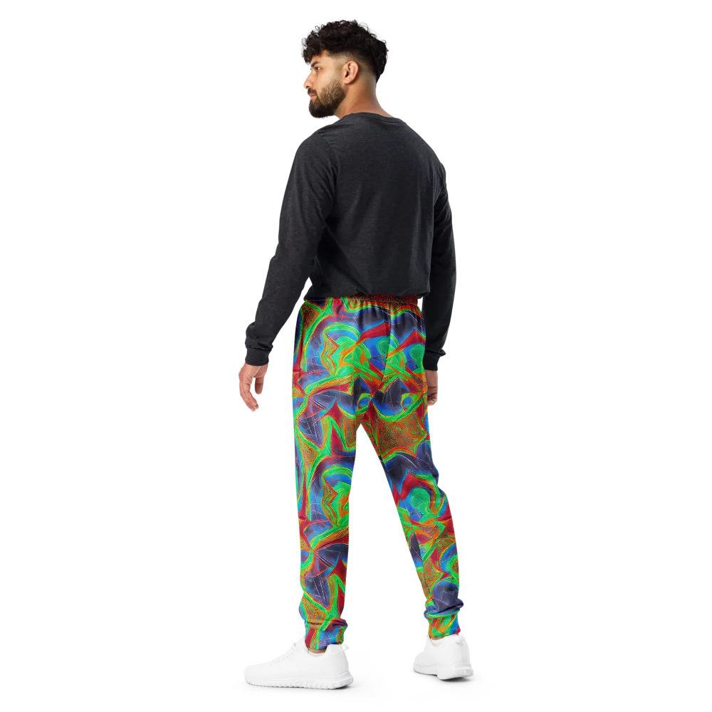 Afterglow Labyrinth on Men's Joggers — Back