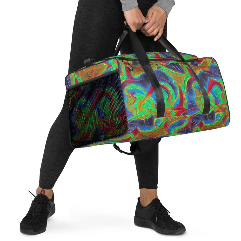 Afterglow Labyrinth on Duffle Bag — Right Front