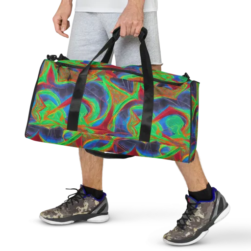 Afterglow Labyrinth on a Duffle Bag