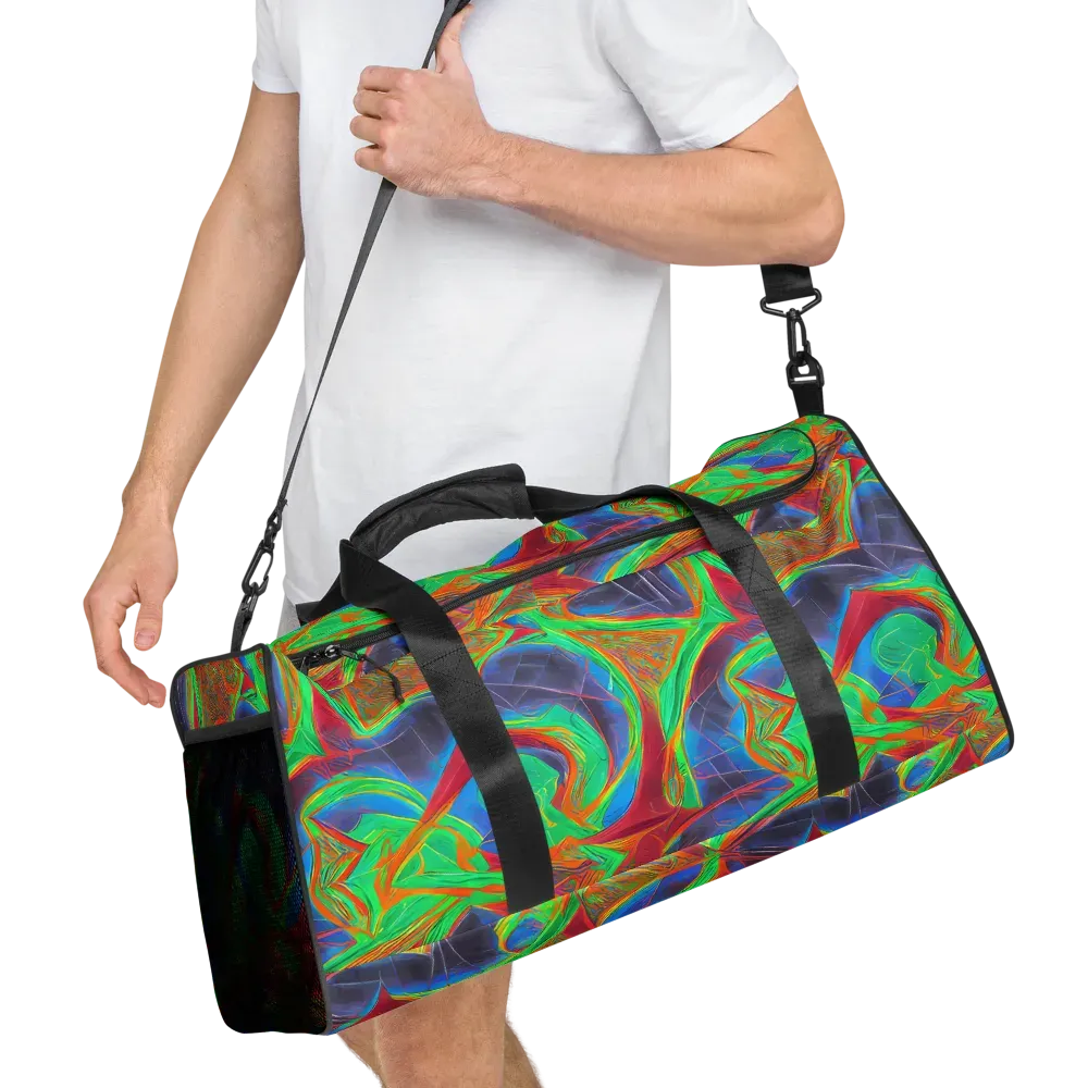 Afterglow Labyrinth on Duffle Bag — Right Front