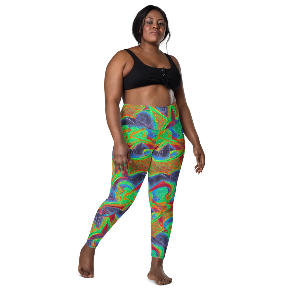 Afterglow Labyrinth on Leggings with Pockets — Front
