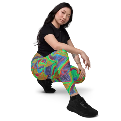 Afterglow Labyrinth on a Leggings with Pockets