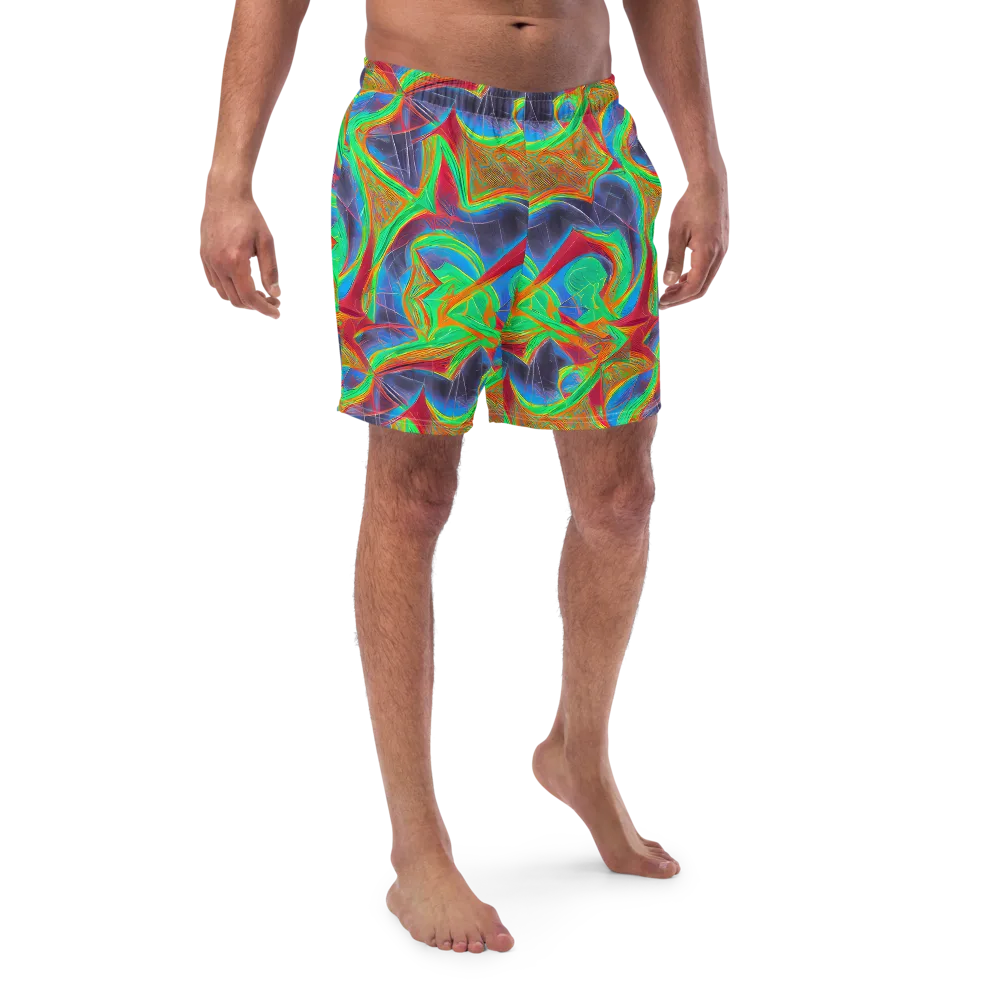 Afterglow Labyrinth on Swim Trunks — Front