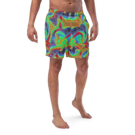 Afterglow Labyrinth on a Swim Trunks