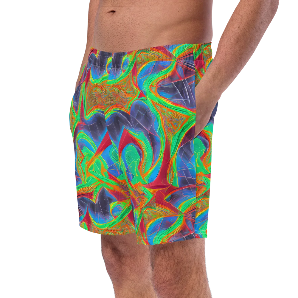 Afterglow Labyrinth on Swim Trunks — Left Front