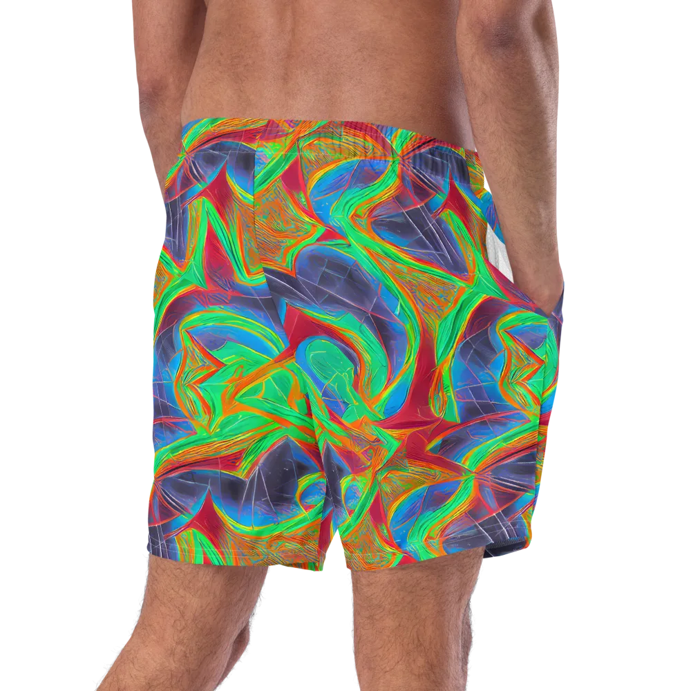 Afterglow Labyrinth on Swim Trunks — Right Back
