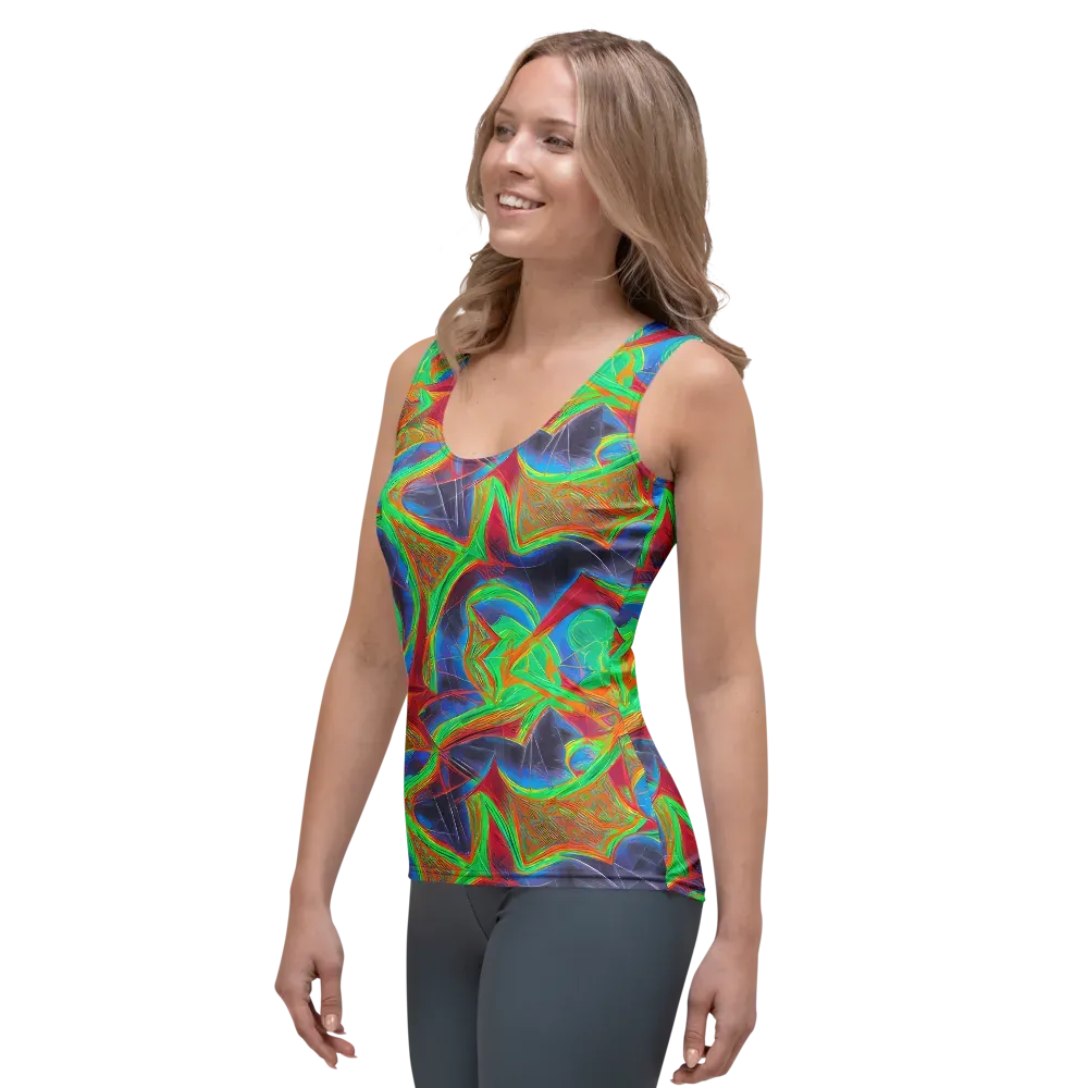 Afterglow Labyrinth on Women's Tank Top — Left Front