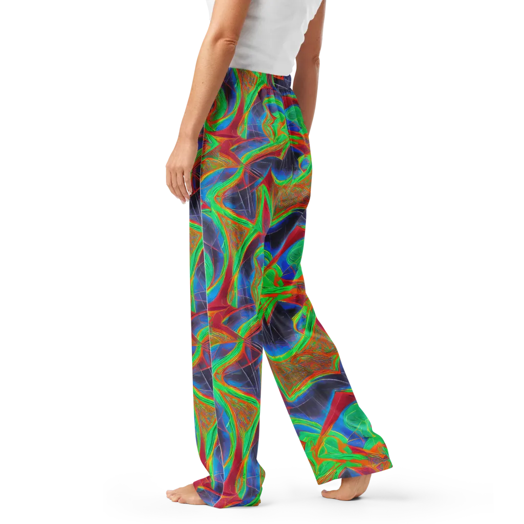Afterglow Labyrinth on Women's Pajama Pants — Left