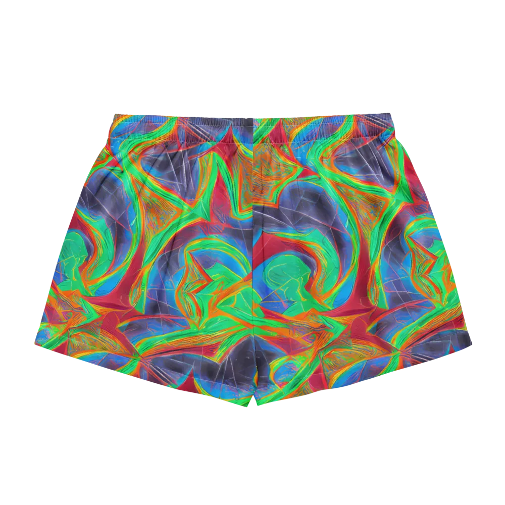 Afterglow Labyrinth on Women's Pajama Shorts — Back