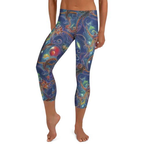 Sapphire Eden on a Capri Leggings