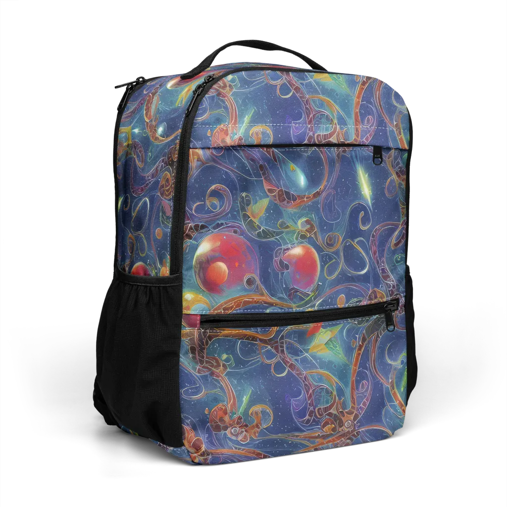 Sapphire Eden on Utility Backpack — Right Front
