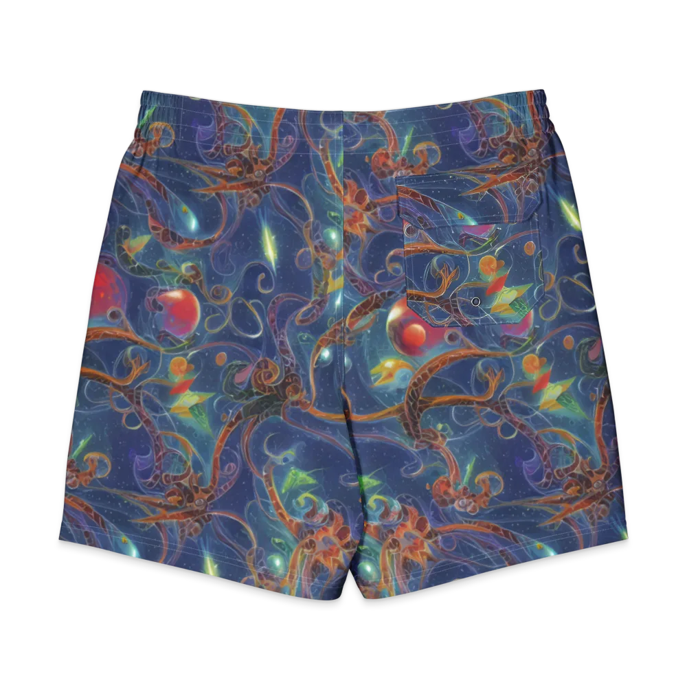 Sapphire Eden on Men's Board Shorts — Back