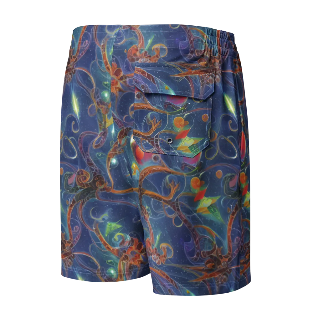 Sapphire Eden on Men's Board Shorts — Back