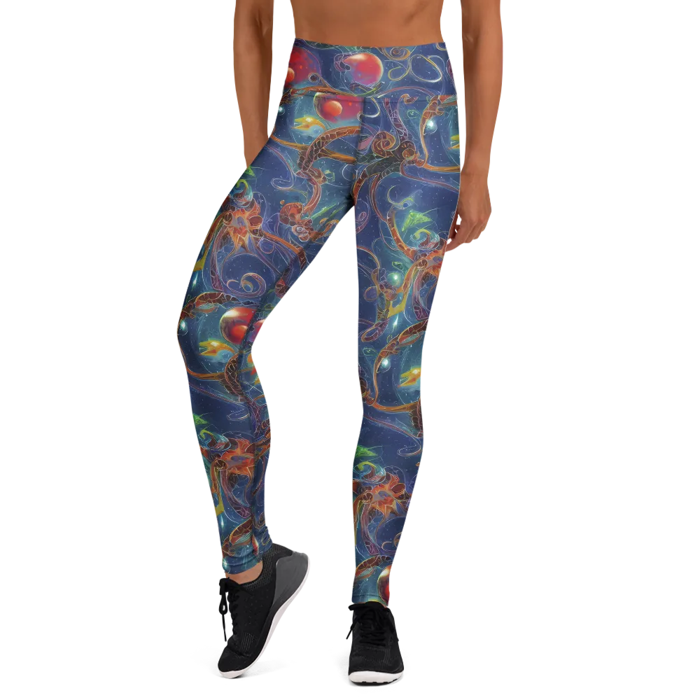 Sapphire Eden on Yoga Leggings — Front