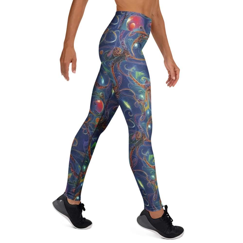 Sapphire Eden on Yoga Leggings — Right
