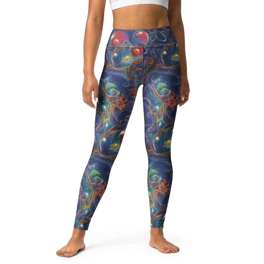 Sapphire Eden on Yoga Leggings — Front