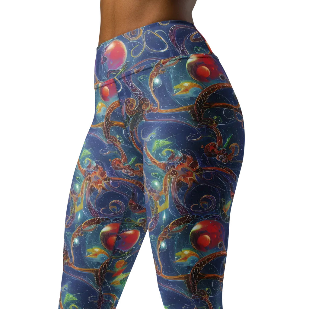 Sapphire Eden on Yoga Leggings — Left Front