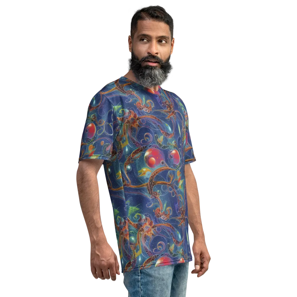 Sapphire Eden on Men's Crew Neck T-Shirt — Right