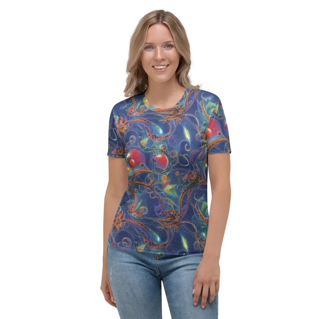 Sapphire Eden on Women's Crew Neck T-Shirt — Front