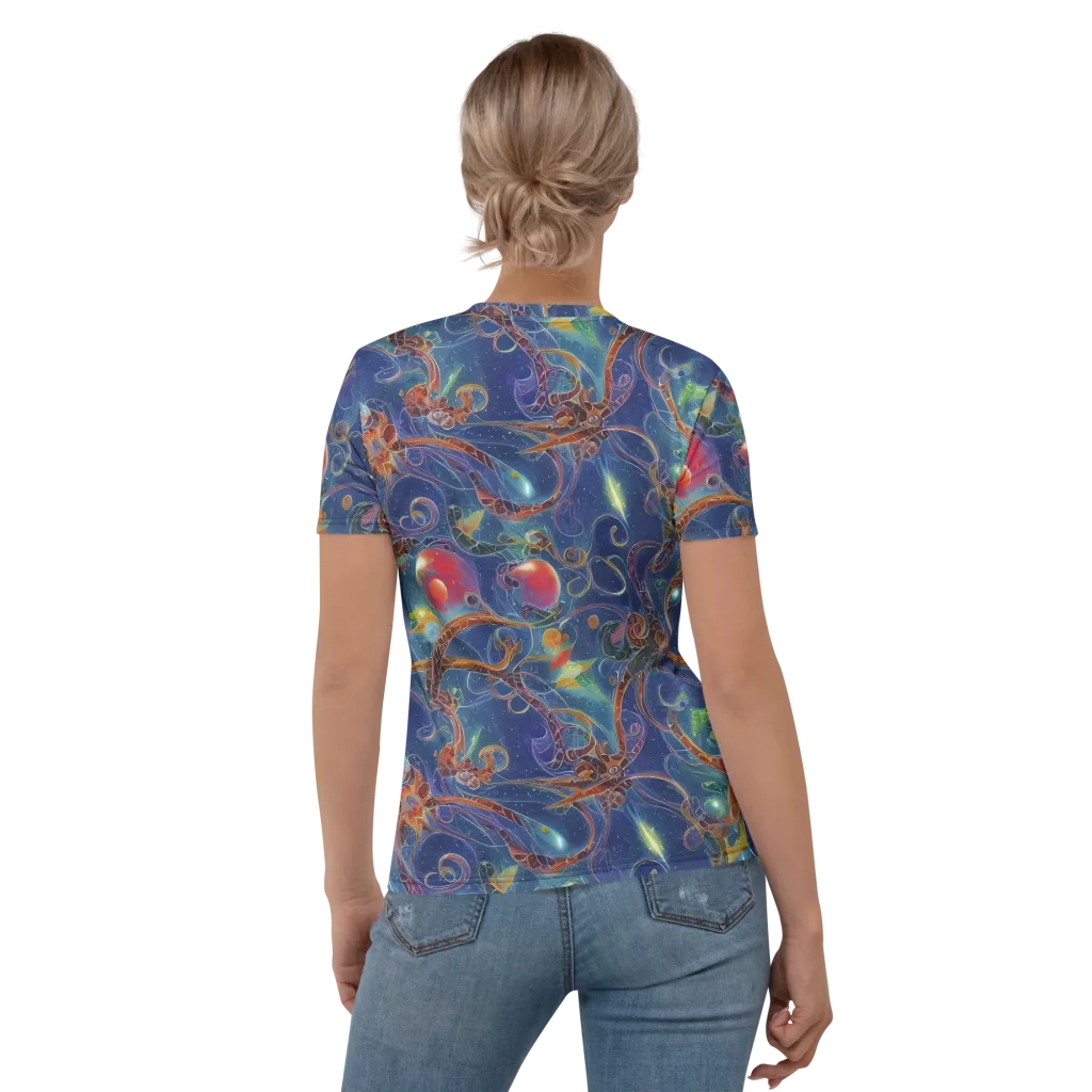 Sapphire Eden on Women's Crew Neck T-Shirt — Back