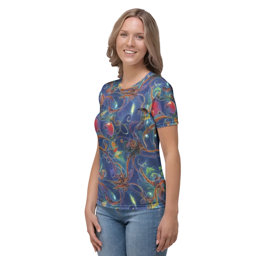 Sapphire Eden on Women's Crew Neck T-Shirt — Left