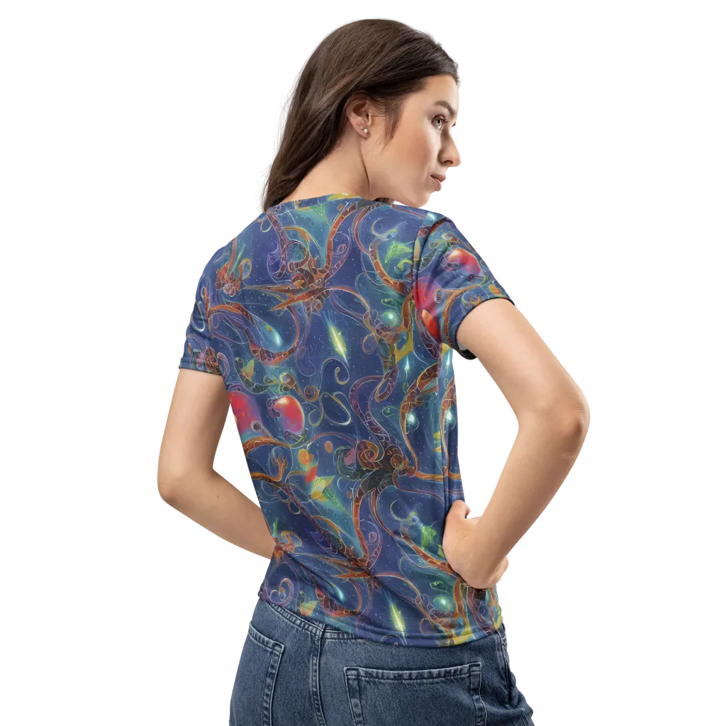 Sapphire Eden on Women's Crew Neck T-Shirt — Back