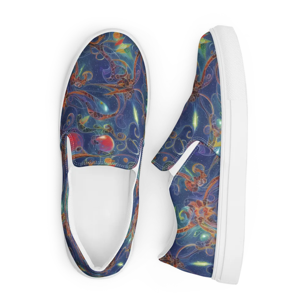 Sapphire Eden on Men's Slip-On Canvas Shoes — Front