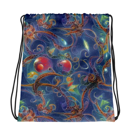 Sapphire Eden on a Drawstring Bag