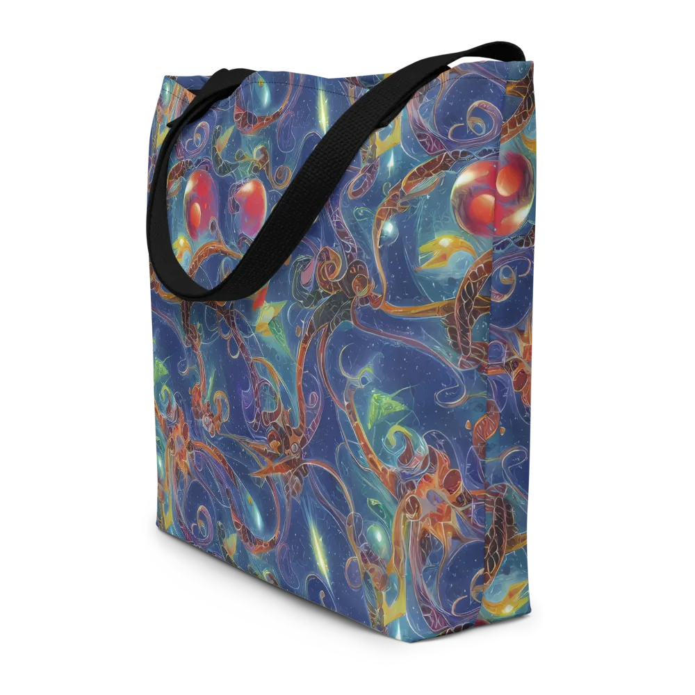 Sapphire Eden on Large Tote Bag W/ Pocket — Front
