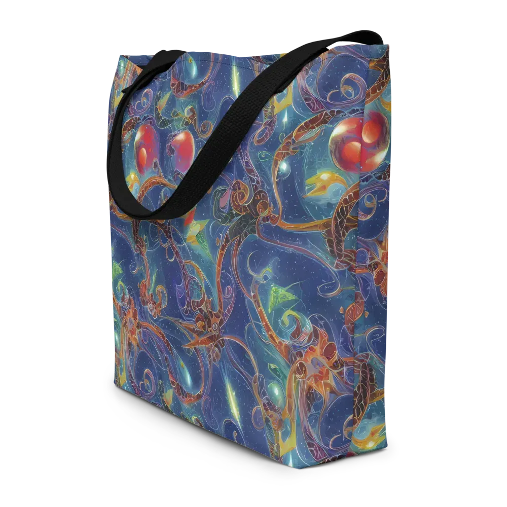 Sapphire Eden on Large Tote Bag W/ Pocket — Front