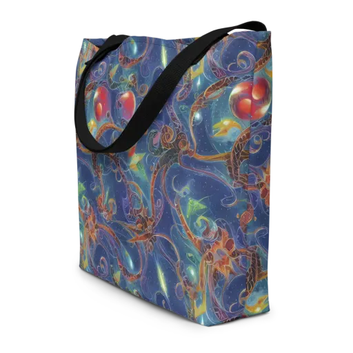Sapphire Eden on a Large Tote Bag W/ Pocket