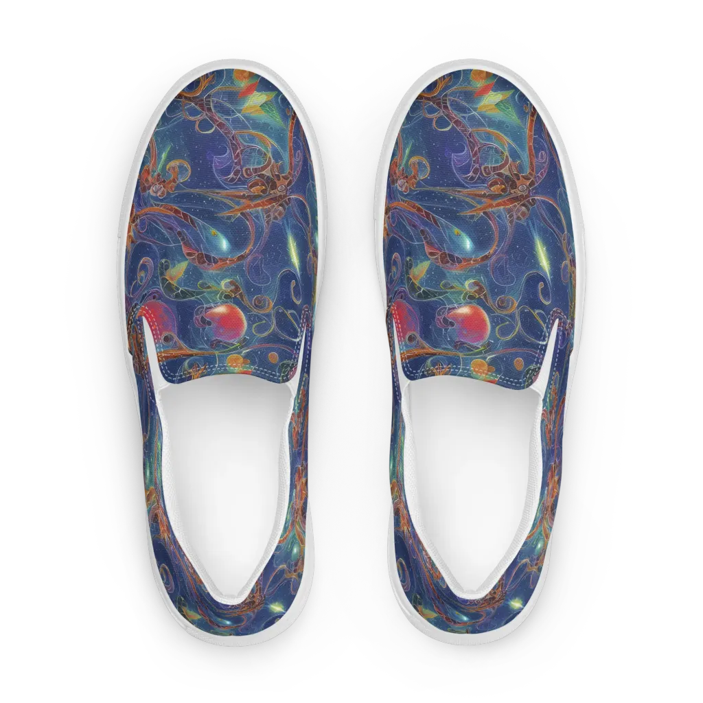Sapphire Eden on Women's Slip-On Canvas Shoes — Front