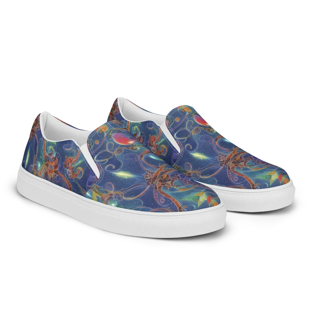 Sapphire Eden on Women's Slip-On Canvas Shoes — Right Front