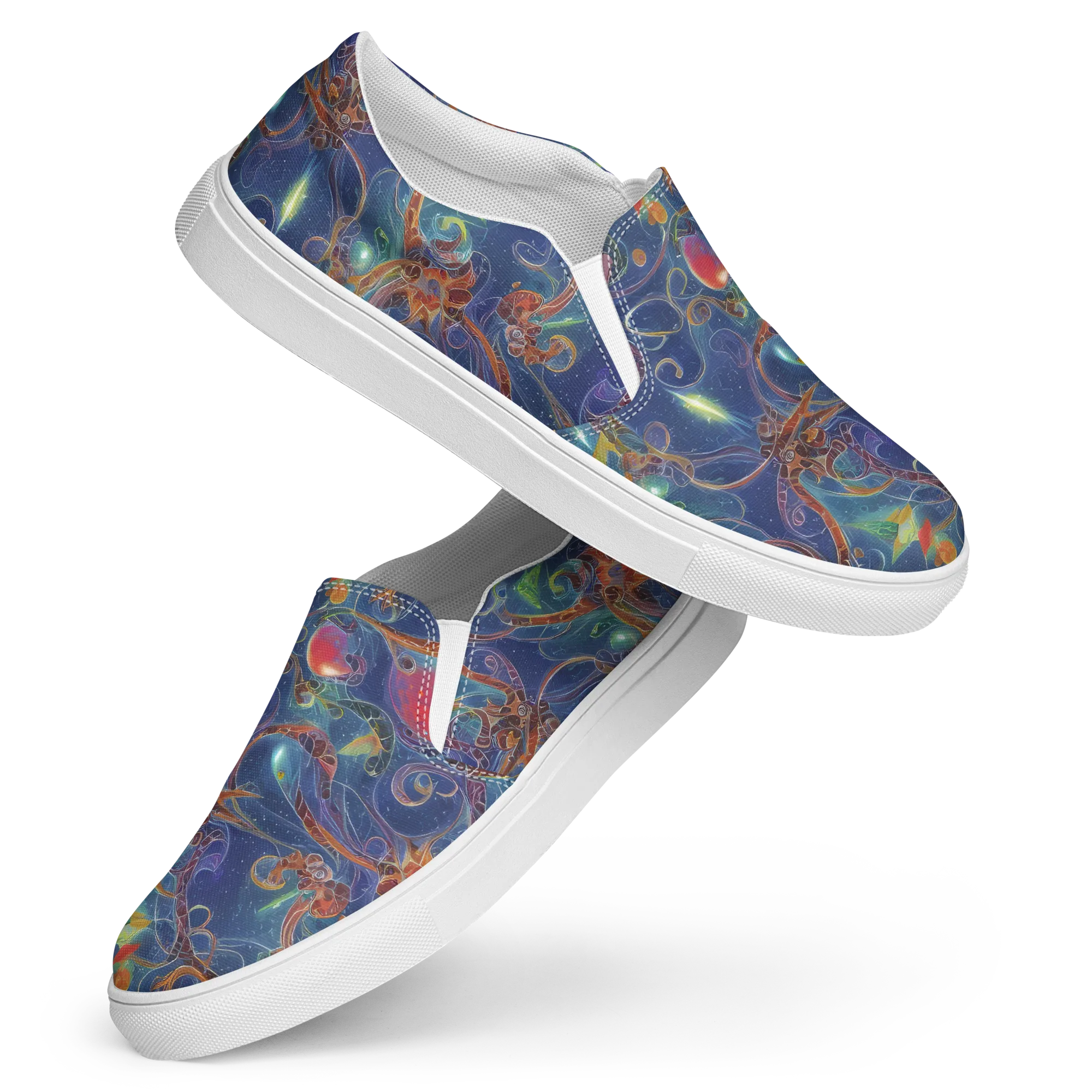 Sapphire Eden on Women's Slip-On Canvas Shoes — Front