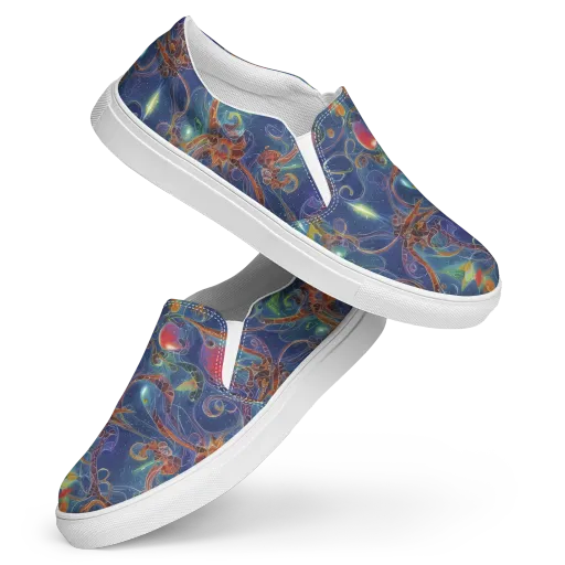 Sapphire Eden on a Women's Slip-On Canvas Shoes