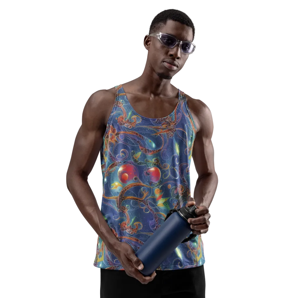 Sapphire Eden on Men's Tank Top — Front