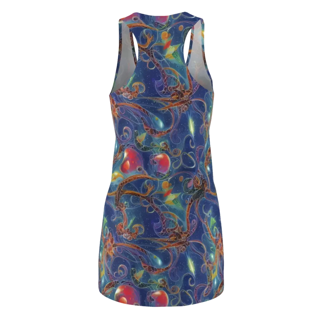Sapphire Eden on Racerback Dress — Back