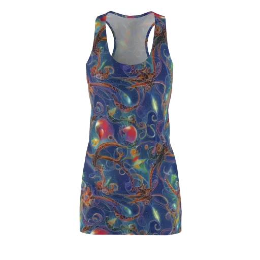 Sapphire Eden on a Racerback Dress